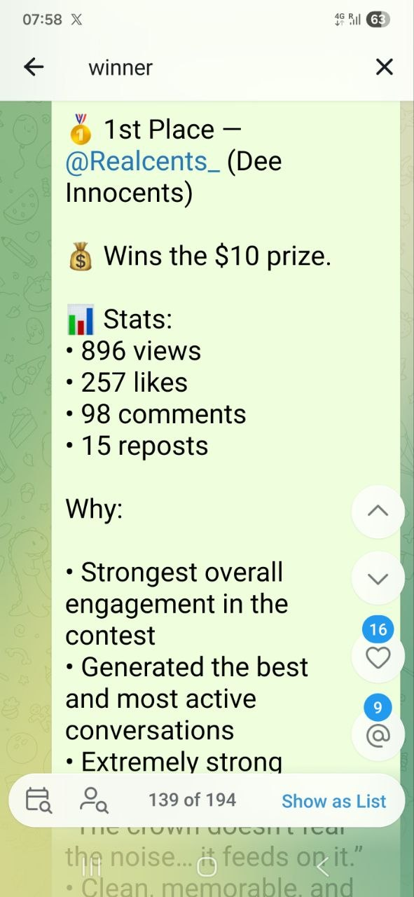 SOL Giveaway Winner